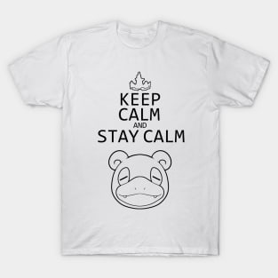 Keep calm and stay clam (black) T-Shirt